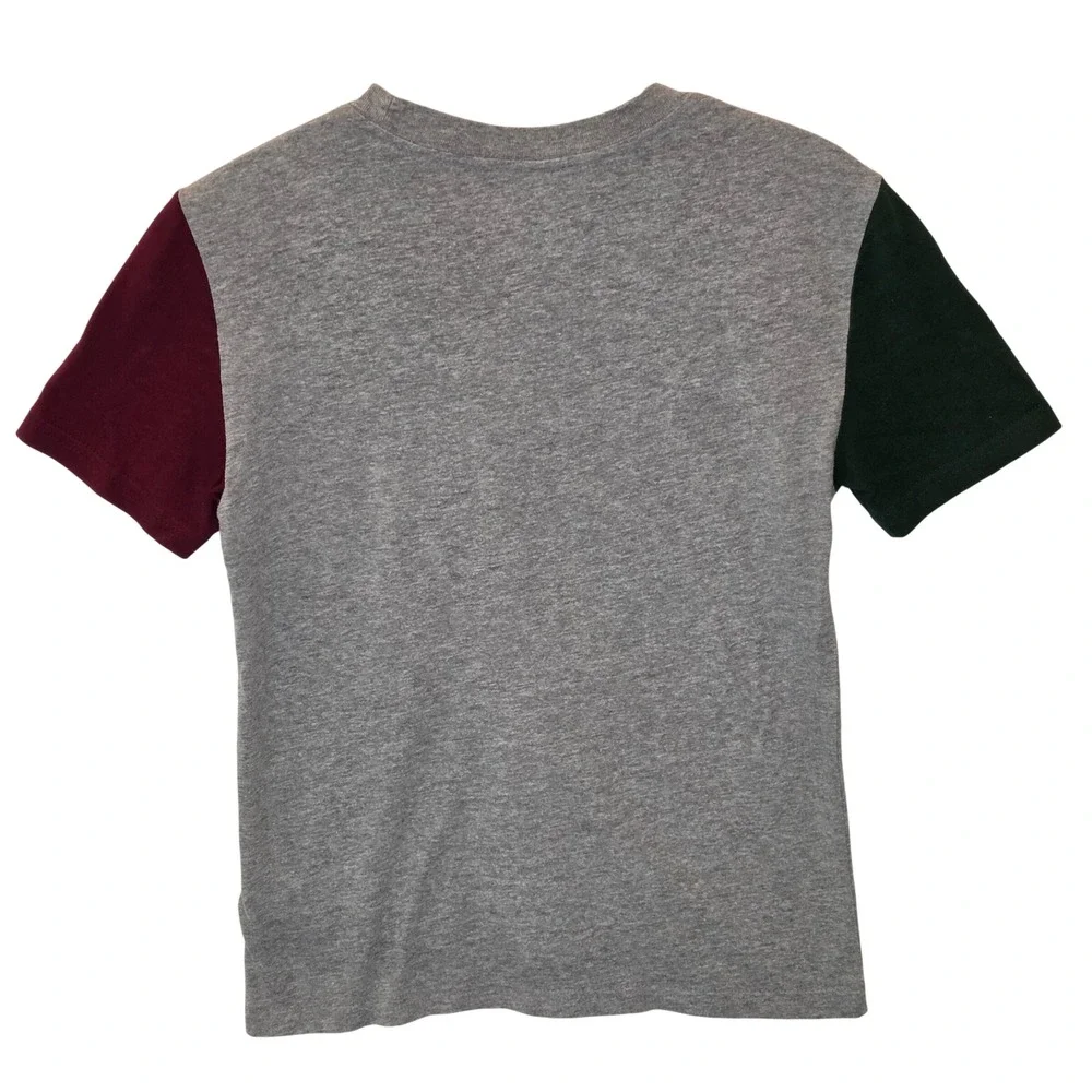 Polo Ralph Lauren Kids Polo Bear Colorblock T-Shirt Gray Green Burgundy Size 8